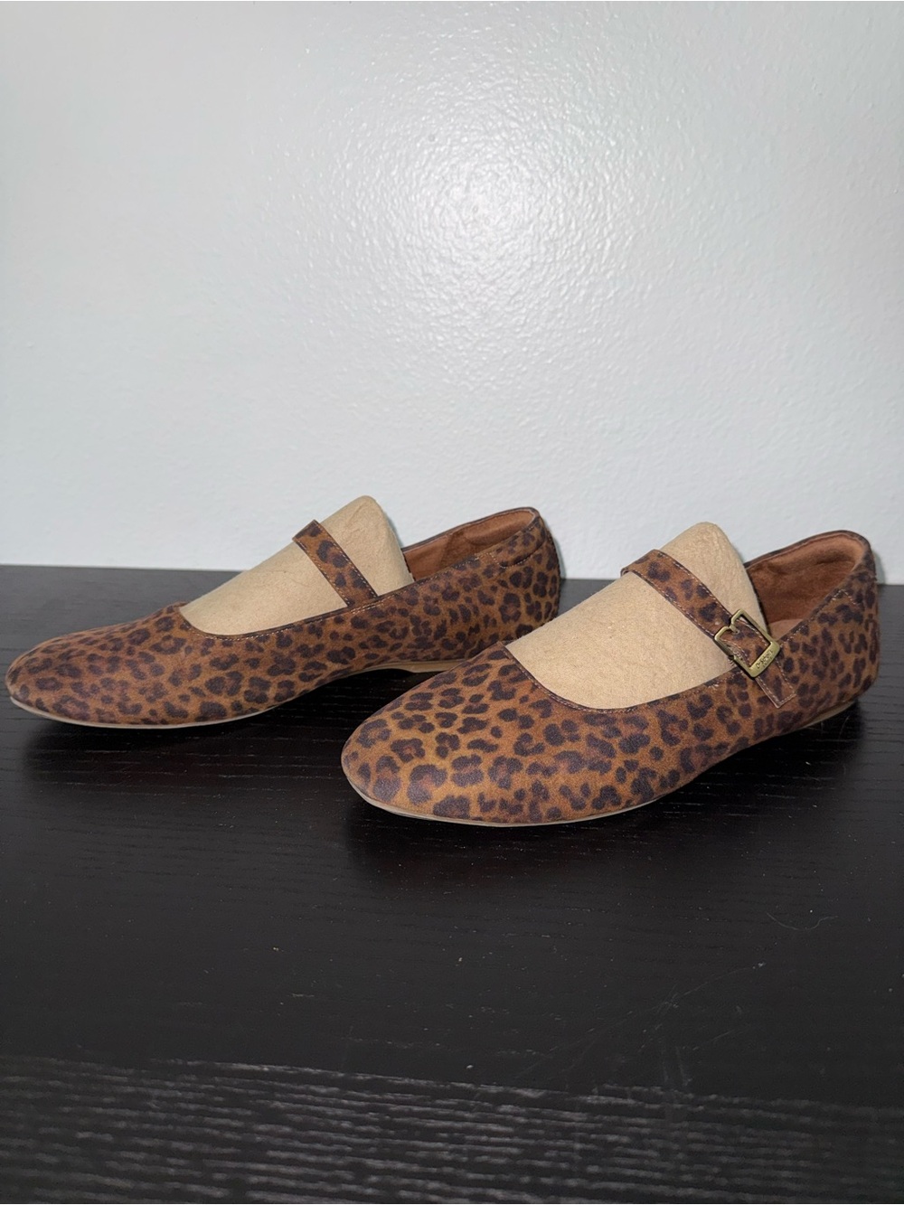 Dr. Scholl's Wexley Jane Mary Jane Ballet Flats Leopard Print Size 9 - Picture 2 of 7